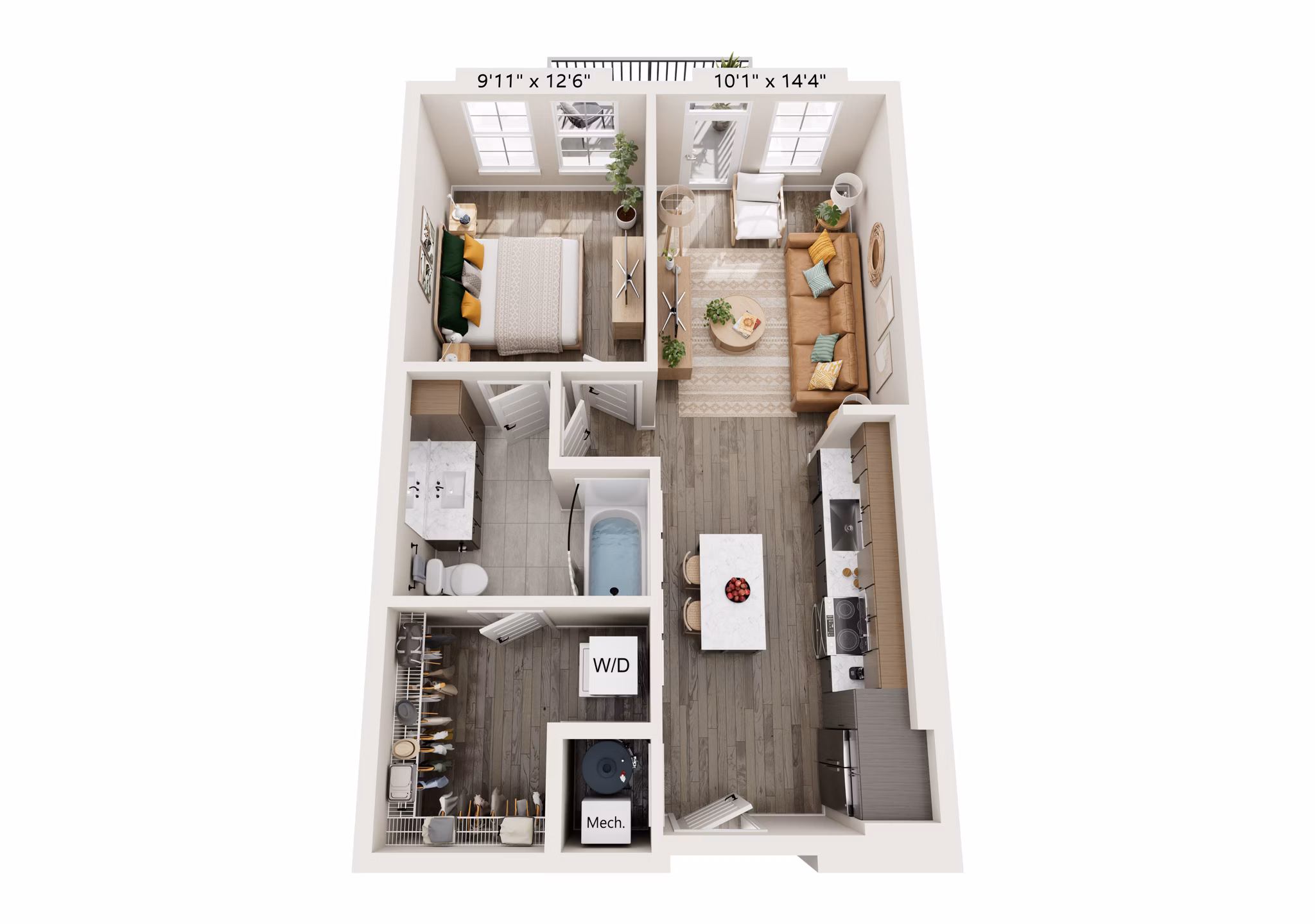A1 floor plan at Alta Lofts on the Levee Apartments